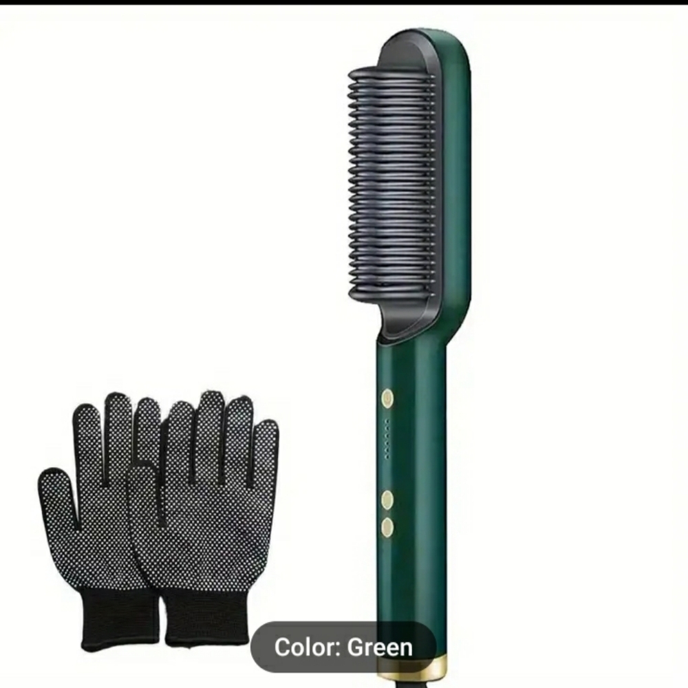 2 in 1 Multifunctional hair straightener comb brush.